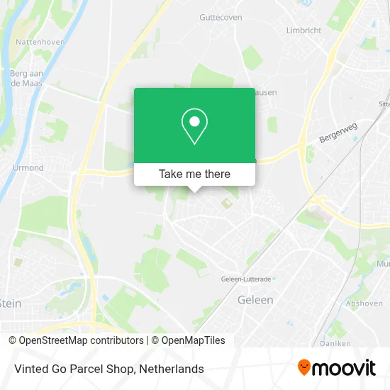 Vinted Go Parcel Shop Karte