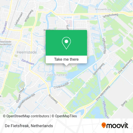 De Fietsfreak map