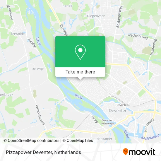 Pizzapower Deventer map