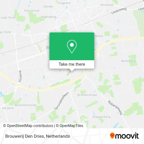 Brouwerij Den Dries map