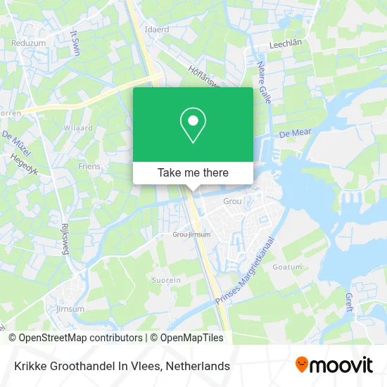 Krikke Groothandel In Vlees map