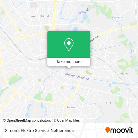 Simon's Elektro Service map