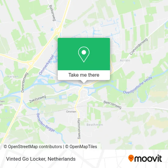 Vinted Go Locker map