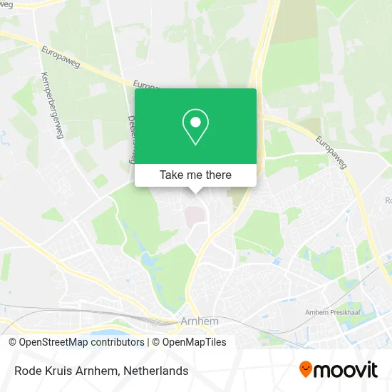 Rode Kruis Arnhem map
