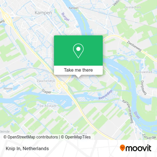 Knip In map