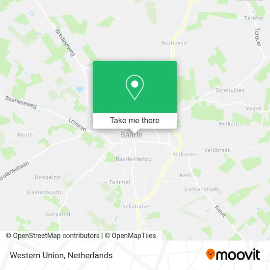 Western Union map