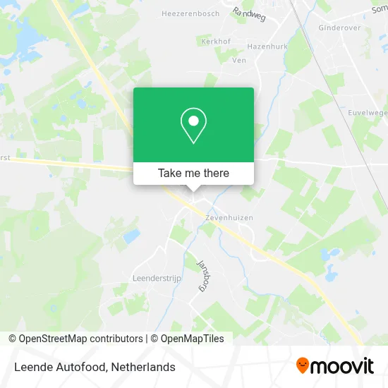 Leende Autofood map