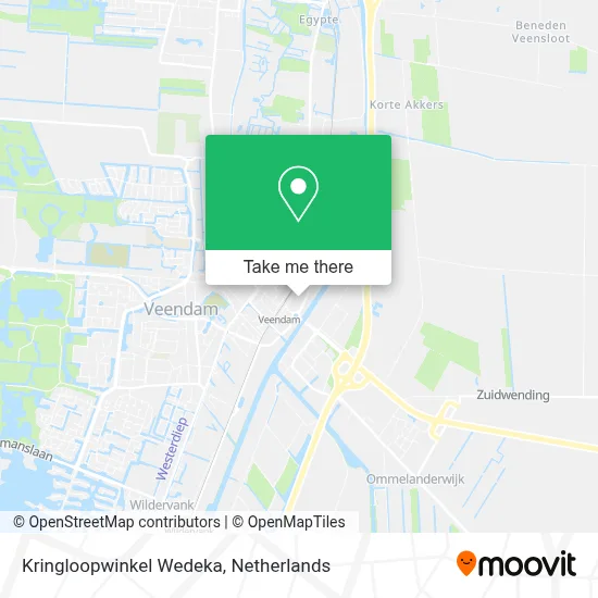 Kringloopwinkel Wedeka map