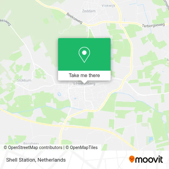 Shell Station map