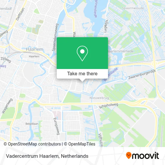 Vadercentrum Haarlem map