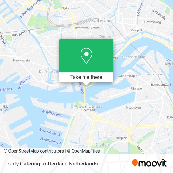 Party Catering Rotterdam map