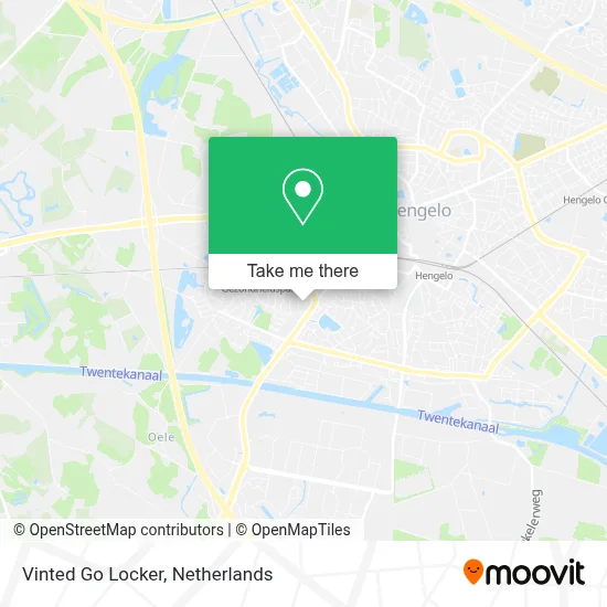 Vinted Go Locker map