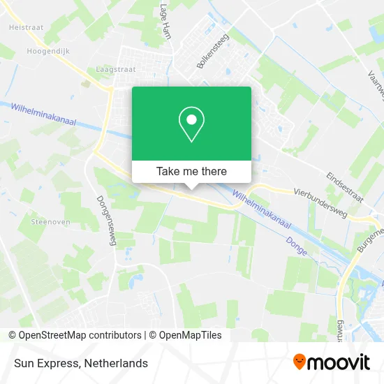 Sun Express map