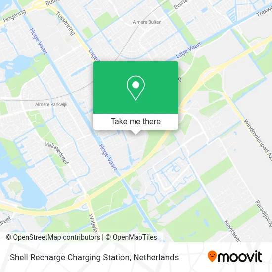 Shell Recharge Charging Station map