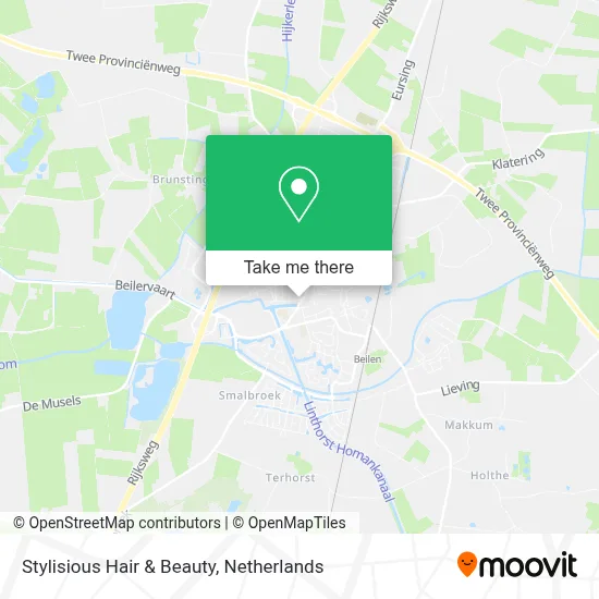 Stylisious Hair & Beauty map