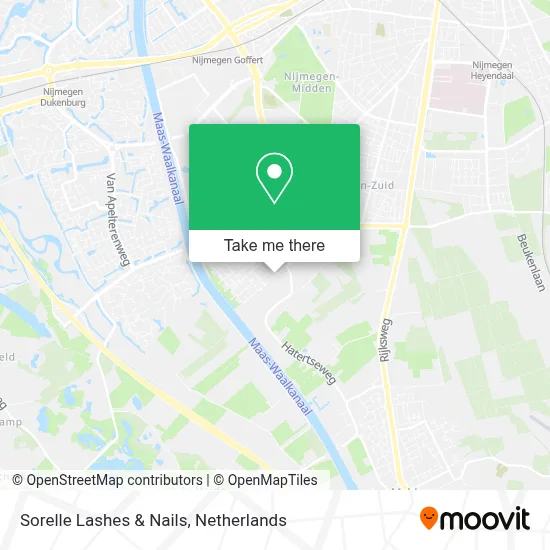 Sorelle Lashes & Nails map