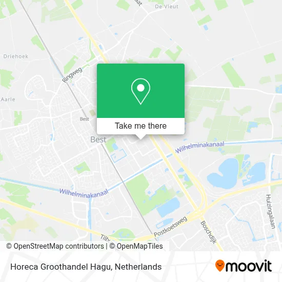 Horeca Groothandel Hagu map