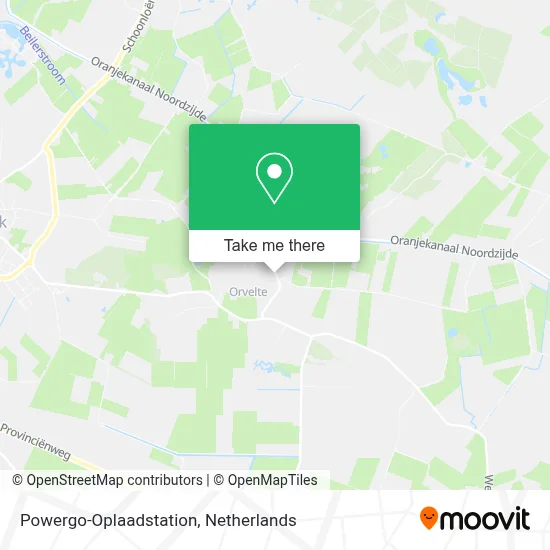 Powergo-Oplaadstation map