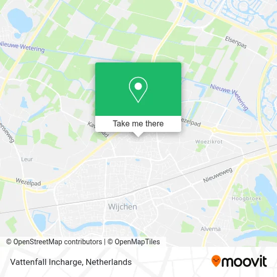 Vattenfall Incharge map