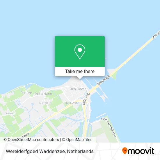 Werelderfgoed Waddenzee map