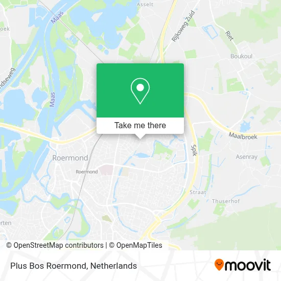 Plus Bos Roermond map