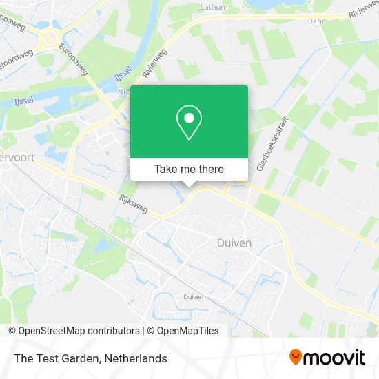 De Proeftuin Karte