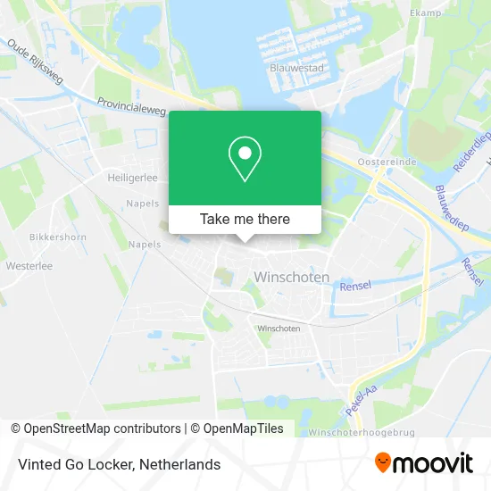 Vinted Go Locker map