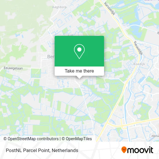 Postnl Pakketpunt map