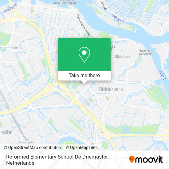 Reformed Elementary School De Driemaster map