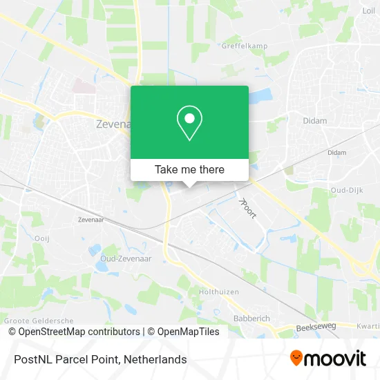 Postnl Pakketpunt map