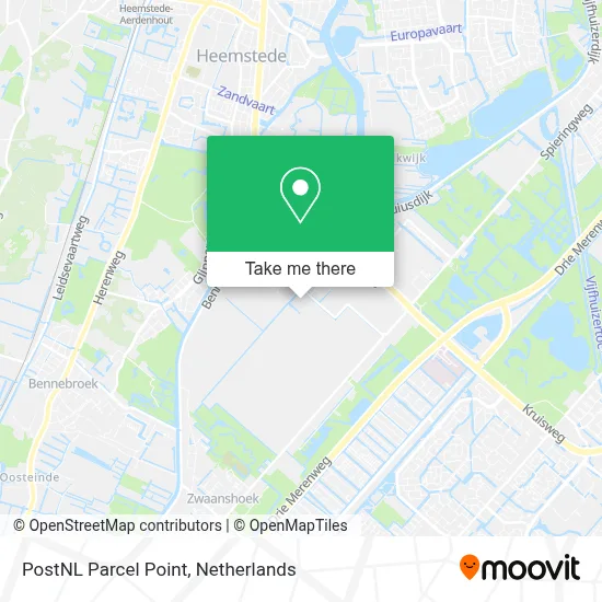 Postnl Pakketpunt map