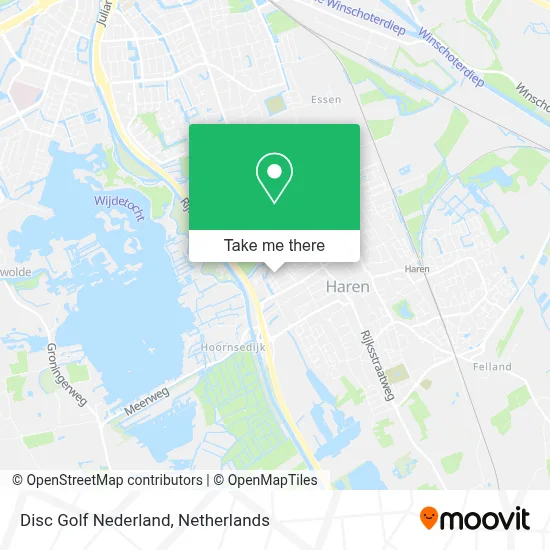Disc Golf Nederland map