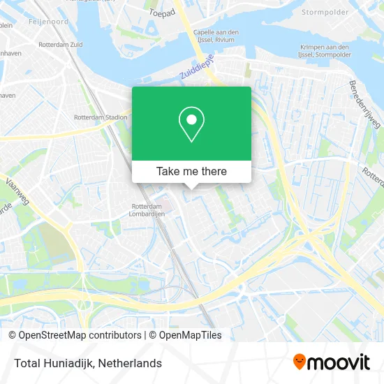 Total Huniadijk map