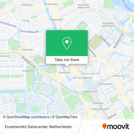 Eunetworks Datacenter map