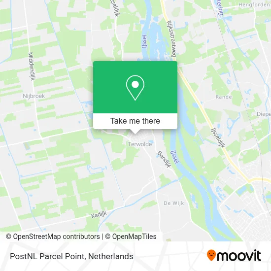 Postnl Pakketpunt map
