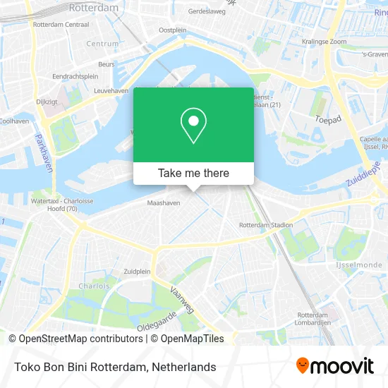 Toko Bon Bini Rotterdam map