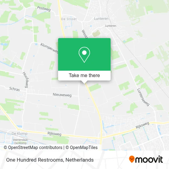One Hundred Restrooms map