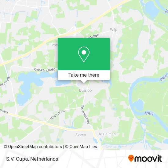 S.V. Cupa map