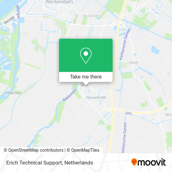 Erich Technical Support map