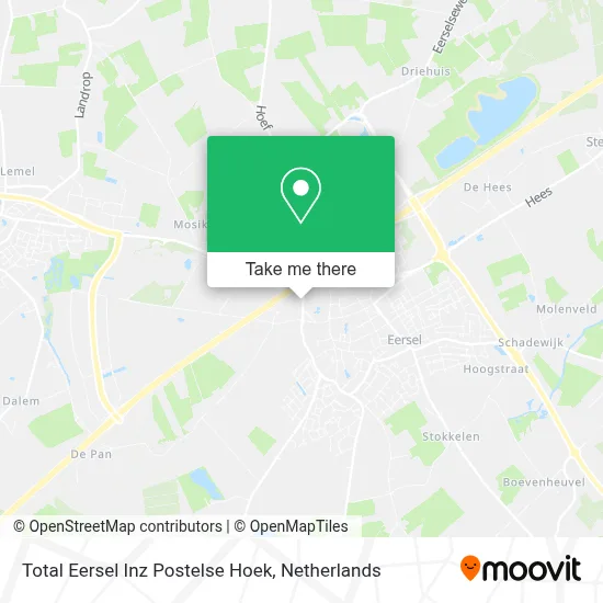 Total Eersel Inz Postelse Hoek map