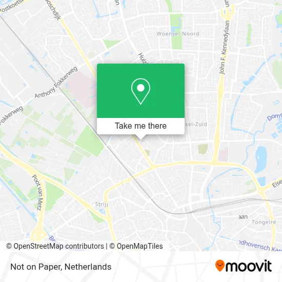 Not on Paper map