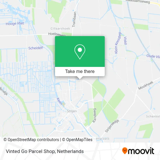 Vinted Go Parcel Shop Karte