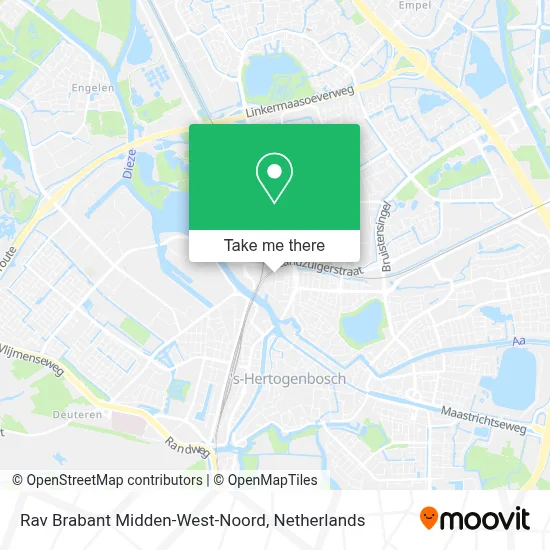 Rav Brabant Midden-West-Noord map