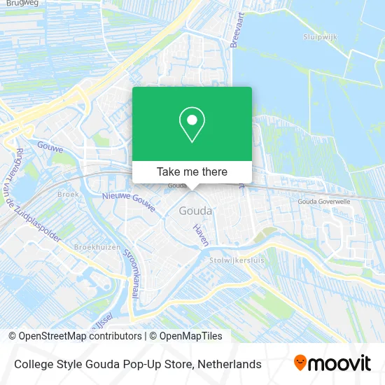 College Style Gouda Pop-Up Store Karte