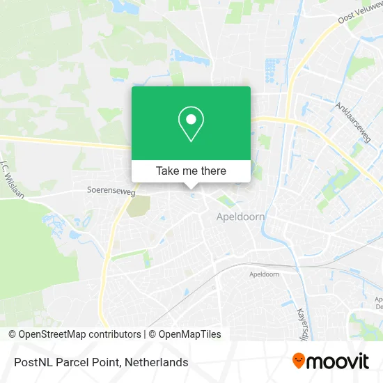 Postnl Pakketpunt map