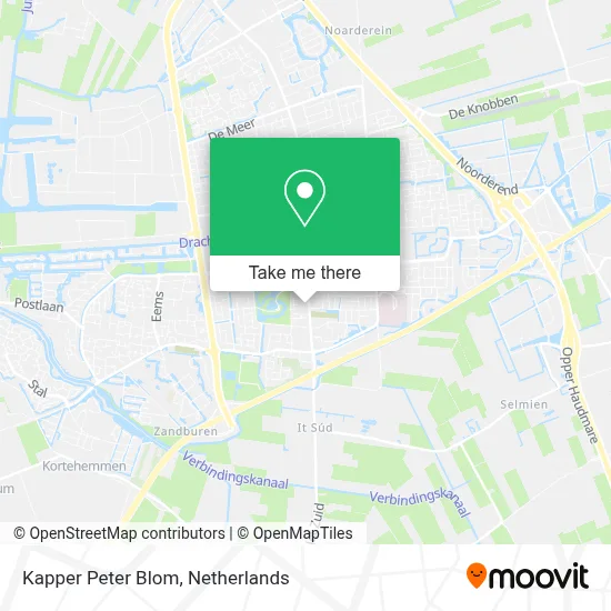 Kapper Peter Blom map