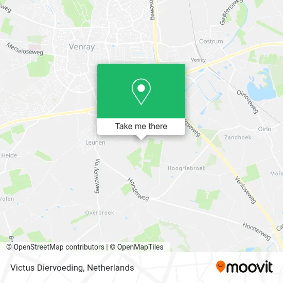 Victus Diervoeding map