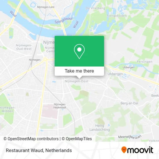 Restaurant Waud map