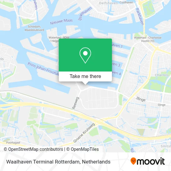 Waalhaven Terminal Rotterdam map