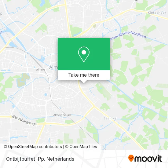 Ontbijtbuffet -Pp map